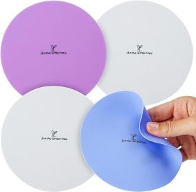 Jar Opener (4PK) - Rubber Jar Gripper for Weak Hands - Bottle Opener for Arthritic Hands - Jar/Lid Opener Gripper Pad - Non Tear - Coaster - Trivet
f