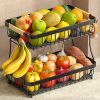 Fruit Basket for Kitchen Counter  Banana Hangers Pro Detachable Metal