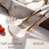 Elegant White Gold Silicone Cooking Utensils Set - Non-Toxic
