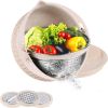 4-1 Colander with Mixing Bowl Set - Fruit Washing Bowls